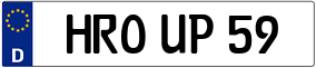 Trailer License Plate